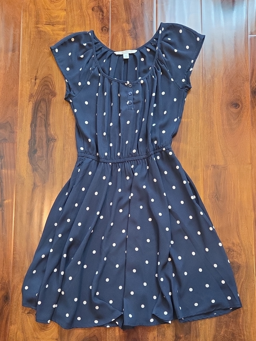 LC Lauren Conrad Polka dot Flowy Dress